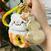 Pingente de ouro puro 999, corrente para celular de princesa Shuibei que traz fortuna, enfeite para pendurar no carro, decoração de bolsa, presente cultural e criativo, lembrança