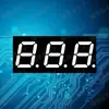 Tubo Digital LED de 36 pulgadas Luz Roja de Alto Brillo Tubo Digital Abs Luz Constante Estática Enchufe Directo Tubo Digital de Cuatro Dígitos Venta al por Mayor