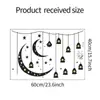 Novo Modelo de Comércio Exterior Estrela e Lua do Oriente Médio Adesivos Decorativos de Embelezamento de Parede Lustre Retrô Adesivos de Parede de PVC Autoadesivos Adesivos de Janela