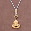 Ámbar Cera de Abejas Oro Marca Buda Hebilla Especial Cordón Colgante Ajustable Collar para Hombre y Mujer Cuerda a Juego Cuerda Colgante Yu Pei