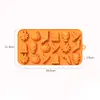 Nuevo Molde de Silicona de Murciélago y Calabaza de Halloween para Chocolate Molde para Jabón Resistente a Altas Temperaturas para el Hogar Molde para Pastel de Mousse