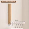Secador de Ropa Plegable Invisible de Nogal para Uso en Interiores del Hogar, Artefacto para Secar Ropa en el Balcón, Barra Telescópica para Ropa sin Taladro para Ventana