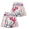 Shorts Esportivo Hello Kitty Sanrio 3D Novo Estampado Secagem Rápida Fino Solto Calça de Praia