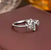 Anillo de Plata de Ley 925 100 Apellidos Familiares Apellido Familiar Anillo para Mujer Nuevo Amor Diseño de Nicho Sentido Anillo de Dedo Abierto Todo-partido Regalo
