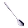 Colher de Aço Inoxidável 304 Colher Doméstica Espessada Cabo Longo Colher Coreana Colher para Comer Talheres de Hotel Restaurante Colher para Comida Ocidental