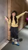 Pantalones Casuales para Niñas Hua Yu Xun 2026 Otoño Nuevo Estilo Coreano Diseño en Capas con Solapa Trasera, Versátil y Moderno