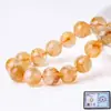 7A Cristales Amarillos Naturales Tipo Torre Producto Semi-Terminado Una Pulsera Accesorios para Joyería DIY Cuentas Hechas a Mano Cuentas Redondas Venta al Por Mayor