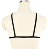 Bambú como ropa de comercio electrónico transfronterizo colgante cuello cruzado volantes encaje hermoso arnés de espalda ropa interior O0742