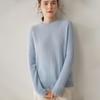 Suéter de Cashmere com Gola Redonda Torcida 2026 Outono e Inverno Novo Estilo Suéter Base Tricotado Feminino Estilo Coreano Pulôver Solto Emagrecedor