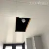 Techo integrado de panel de aluminio estilo crema 300*300 para cocina y baño, techo de aluminio pintado, blanco cálido mate, autoinstalación