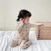 Pijama de otoño para bebé, camiseta interior, ropa de manga larga para hombre y niño, traje de uso en casa de primavera y otoño para niñas