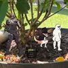 Mz964 Planta en Maceta Interesante para Orinar Transfronteriza Tarjeta Insertada de Madera Planta Mini Tarjeta Decorativa de Maceta Artesanía de Madera