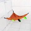 Pequeño juguete de peluche para mascotas, hamaca con hojas de hámster, teleférico, columpio de tubo de perforación, conjunto de cinco piezas, nido colgante de algodón cálido para loro y ardilla