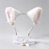 Diadema de encaje con orejas de gato, collar con cascabel, accesorios de lencería para provocar, tocado de uniforme, utensilios sexys para coquetear en la cama en pareja