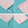 Bolsa de Terciopelo Rosa con Cordón, Bolsa de Almacenamiento a Prueba de Polvo, Bolsa para Empaquetar Joyería, Personalizable con Logo