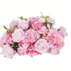 Rosa artificial con tacto realista, decoración floral burdeos con hojas verdes, adecuada para bodas, días festivos, el hogar y decoración de fiestas
