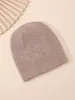 Gorro de Punto Puro Lana para Mujer, Ligero, Suave y Ceroso Cálido Gorro de Punto para Hombre, Otoño e Invierno Casual Versátil Gorro para el Frío Gorro de Dopamina