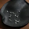 Directo del fabricante: Aretes de biocerámica, hipoalergénicos, aretes para el cuidado de perforaciones, aretes simples de cerámica con zirconia, accesorios DIY al por mayor
