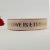 Cinta de regalo para ramo de flores de pastel con letras inglesas doradas de 2.5 cm cinta de embalaje hilo de cinta lote