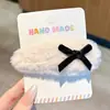 Pasador del Mismo Estilo de Zhao Lusi con Lindo Accesorio para el Cabello de Lazo Lateral, Flequillo y Pinza Lateral Pasador de Peluche Accesorio para el Cabello