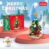 Árbol de Navidad Anciano Tren Pastelería Vista de Calle Bloques de Construcción Compatibles con Juguetes Lego Regalo de Navidad Al por Mayor