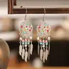 Sua Personalidade Tianxi Flor Gota Brincos de Óleo Retro Moda Folhas de Cristal Brincos Étnicos Multi-Camada Brincos Inteligentes