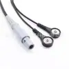 Cable de plomo de hebilla de electrodo LEMO hecho a medida de uno a dos 4.0, cable de fisioterapia