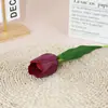 Tulipán de Cabeza Única Transfronterizo Accesorios y Adornos de Fotos Antiguas Tablero de Fondo para Disparos Suministro Directo del Fabricante Flores Artificiales