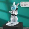 Suporte de celular criativo de coelho espacial fofo de desenho animado atmosfera luz noturna resina presente estudante casal presente de aniversário
