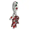 Pulseira Panjia Contas Amor Duas Cores Feliz Aniversário Pingente Comemorativo Contas com Zircônia Dia dos Namorados Acessórios de Joalheria