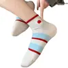 Calcetines Lindo Estilo Japonés para Niña con Lazo Primavera y Verano, Calcetines Largos Grises Estilo Ballet de Verano, Calcetines Versátiles con Diseño de Corazones para Niñas