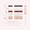 Adesivos Tangshi Transfronteiriços Série Padrão Floral Vintage Floral DIY Adesivos de Decoração para Diário 120 Folhas 6 Designs