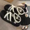 Sandalias para Niñas, Moda de Verano para Exteriores, Nuevo Estilo 2026, Sandalias Infantiles de Alta Gama con Pedrería, Chanclas, Sandalias de Playa Antideslizantes