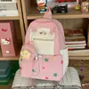 Diseño Personalizado Bolso de Doble Hombro Alto Valor Estético Mochila de Viaje para Niña Gran Capacidad Lindo Versátil Estudiante Mochila Escolar Venta al por Mayor