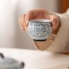 Juego de Té Kung Fu Xiangyun Pintado a Mano Ceniza Vegetal Tetera de Mano Una Tetera Dos Tazas Bolsa de Almacenamiento Taza de Degustación de Té Traje de Viaje de Cerámica