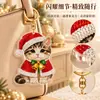 Llavero de Pintura de Diamantes DIY Navideño, Colgante de Animales Lindos con Arte de Diamantes, Decoración Hecha a Mano con Pedrería, Regalo Navideño Transfronterizo