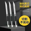 Estilete de Metal para Abrir Pacotes, Pequeno Estilete de Papel de Parede, Mini Apontador, Faca de Escultura, Aço Inoxidável Portátil