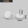Pata de plástico para muebles Engrosada y Elevada a Prueba de Humedad Antideslizante para Gabinete Alto Mesa y Silla Sofá Almohadilla para Piso Clavo Blanco