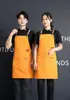 Amazon transfronterizo impermeable y a prueba de aceite logo personalizado lienzo publicitario delantal hogar catering ropa de trabajo especial venta al por mayor