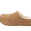 Chirrido de Aceite~ Pantuflas Estilo Birkenstock Forradas de Lana para Mujer, Adecuadas para Usar al Aire Libre en Otoño e Invierno, Medias Pantuflas de Punta Cerrada con Suelas Gruesas, Botines de Nieve Papa Pequeña