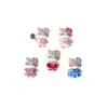 Falda de Cuadros de Dibujos Animados Gato Lindo Joyería DIY Accesorios Pegamento de Crema Resina Accesorios Pequeños Hebilla de Zapato con Agujero Paquete de Materiales