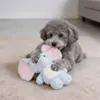 Brinquedo para Cães Elefante de Orelhas Grandes Transfronteiriço, Durável Resistente a Mordidas, Alivia o Tédio, Pelúcia com Apito, Suprimentos para Animais de Estimação para Cães Teddy e Corgi