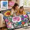 Manta DIY para Colorear Personalizada Transfronteriza Dibujo a Líneas Blanco y Negro Manta de Graffiti Manta de Pintura Interactiva Padre-Hijo para Niños Amazon