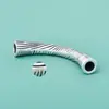 Plata Pura S999 Tubo Curvo 3D Hilo de Plata Dura Martillado Superficie Cepillada Pulido Pulsera Media Tubo Curvo Cuerda Trenzada Hecha a Mano Accesorios de Cuentas