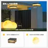 Luminária de coluna solar para exterior, à prova d'água, para jardim, porta ou quintal fechado.