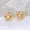 Conjunto de Acessórios Pérola de Luxo Leve DIY Ninho de Pássaro Micro-Incustado de Luxo Leve Conjunto de Três Peças: Colar, Anel e Brincos Montagem Vazia Atacado