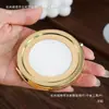 Paquete de material base para espejo para espejo pequeño portátil hecho a mano DIY Song brocado plegable maquillaje