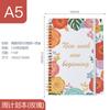 Caderno transfronteiriço planejador diário livro de check-in de autodisciplina em inglês caderno A5 espiral livro de agenda