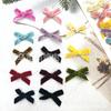 Faixa de Veludo 1cm Laço de Mão Presilha Acessórios de Cabelo Material Acessórios Embalagem para Presente Decoração de Casamento Natal