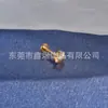 Moda Clip para Oreja Labio Uña Hombre y Mujer Corea del Sur Celebridad Cibernética Temperamento Rayas Amor Temperamento de Gama Alta Hebilla de Oreja Pendientes Labio